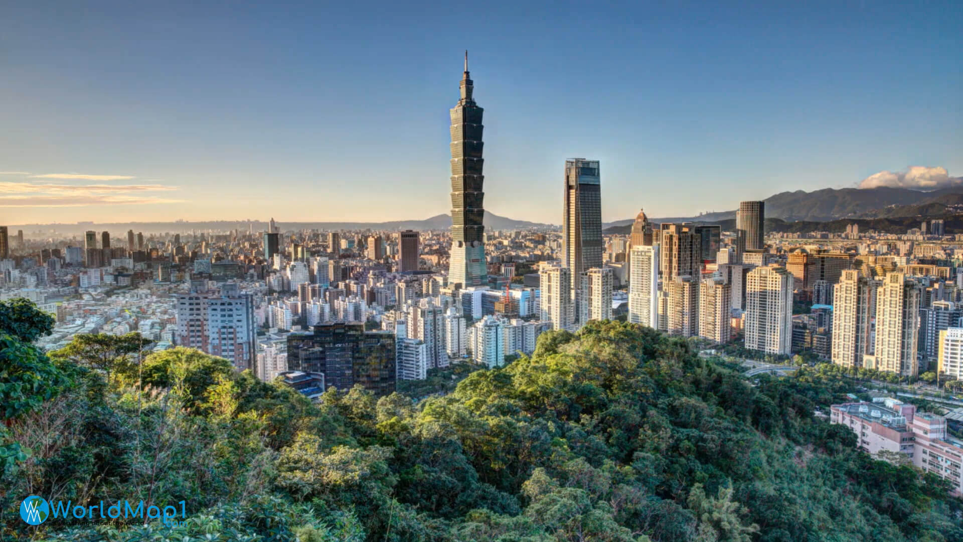 Vue sur le centre-ville de Taipei